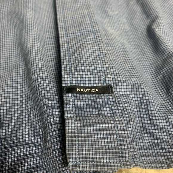Nautica Blue Long Sleeve XXL Button Down Shirt - Picture 4 of 11